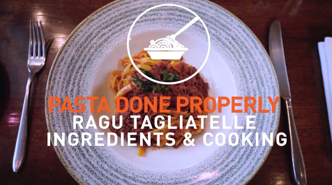 Pasta done properly. Ragu Tagliatelle Ingredients & Cooking