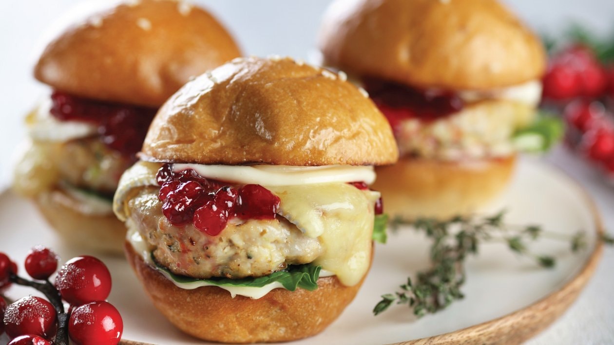Turkey, Brie and Cranberry Sliders – - Recipe